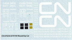 HDL-7 CN Woodchip Car Decals (879249-879749)