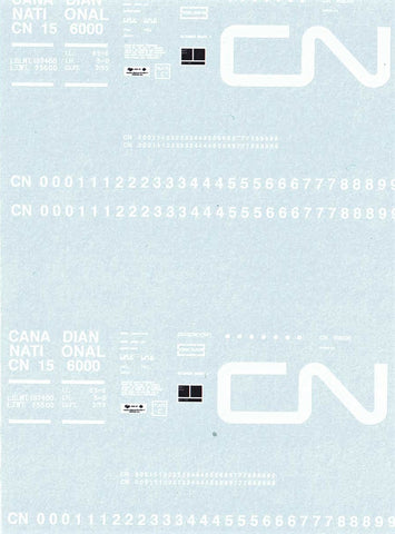 HDL-4 NSC CN 156000 Series Gondola Decals