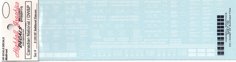 F-192 - CN/DW&P 55’ Bulkhead Flatcar Decals